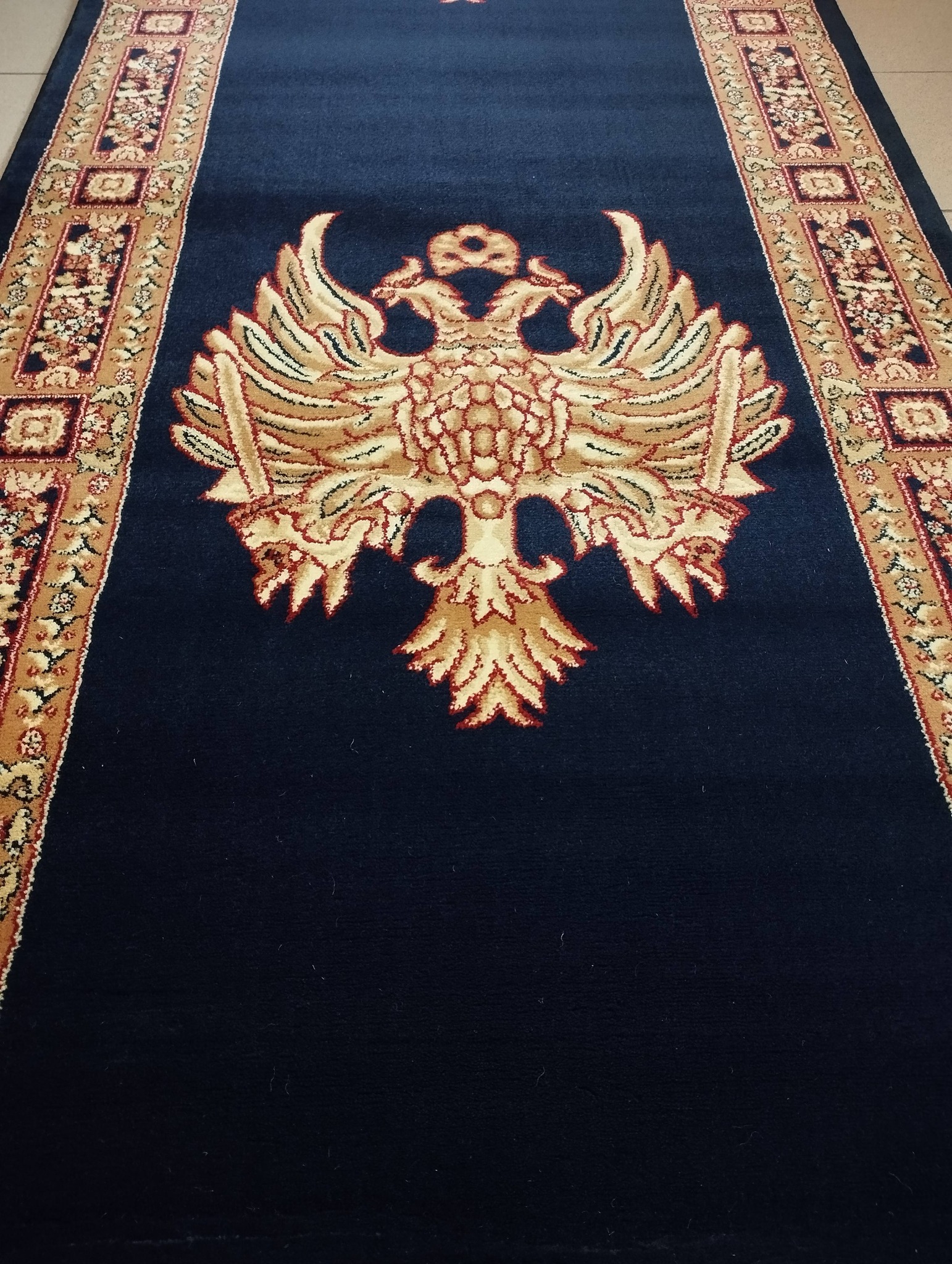 Διάδρομος ΟΡΘΟΔΟΞΙΑ Εκκλησιαστικός Μπλέ 100εκ πλάτος Χ 3.20 μήκος - Σχέδιο Πλαγιαστό Έτοιμη Διάσταση - Image 3