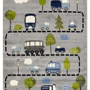 Παιδικό Χαλί Diamond Buses And Cars - Σε 2 Διαστάσεις
