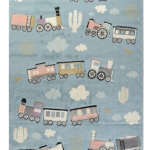 Παιδικό Χαλί Diamond Trains - Σε 2 Διαστάσεις