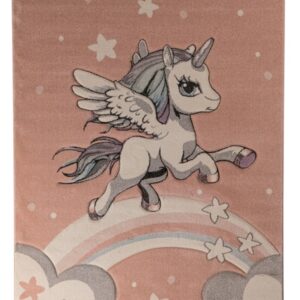 Παιδικό Χαλί Diamond Flying Unicorn - Σε 3 Διαστάσεις
