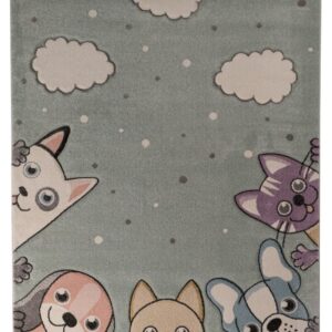 Παιδικό Χαλί Diamond Dogs And Cats - Σε 3 Διαστάσεις