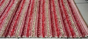 ΜΟΝΤΕΡΝΟ ΧΑΛΙ ΡΙΓΑ ΜΕ ΥΦΑΝΤΗ ΤΕΧΝΟΤΡΟΠΙΑ ΧΡΩΜΑ ΜΠΟΡΝΤΟ 1.40X2.00m - ΤΕΛΕΥΤΑΙΟ ΚΟΜΜΑΤΙ