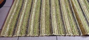 ΜΟΝΤΕΡΝΟ ΧΑΛΙ ΡΙΓΑ ΜΕ ΥΦΑΝΤΗ ΤΕΧΝΟΤΡΟΠΙΑ ΧΡΩΜΑ ΠΡΑΣΙΝΟ 1.40X2.00m - ΤΕΛΕΥΤΑΙΟ ΚΟΜΜΑΤΙ