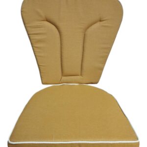 Μαξιλάρια Φερ Φορζέ Χρώμα Gardener Mustard - Σχήμα Πέταλο Σετ μαζί με Πλάτη