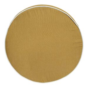 Μαξιλάρια Φερ Φορζέ Χρώμα Gardener Mustard – Κάθισμα σε Σχήμα Στρογγυλό (χωρίς πλάτη)