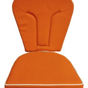 Μαξιλάρια Φερ Φορζέ Χρώμα Gardener Orange - Σχήμα Πέταλο Σετ μαζί με Πλάτη