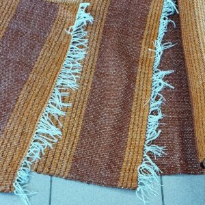 Alternative view of Πλαστικοποιημένος Πλεκτός Υφαντός Διάδρομος Διπλής Όψης - Χρώμα TERRACOTTA - 0.67εκ πλάτος με Κρόσσι - Με το μέτρο