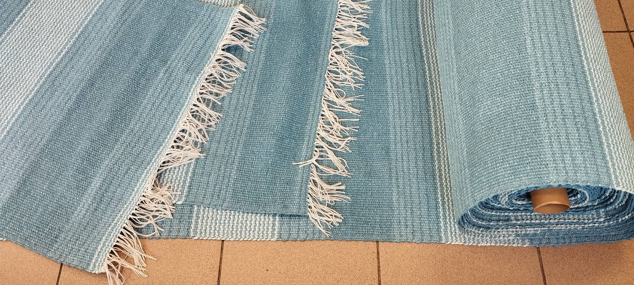 Πλαστικοποιημένο Πλεκτό Υφαντό Διπλής Όψης – Χρώμα THALASSI - 0.67Χ1.80εκ - Image 2