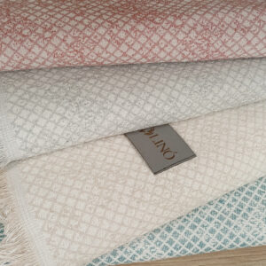 Alternative view of Ριχτάρια Βαμβακερά Lino Home - Serpente Γκρι - ΣΕΤ 3 ΤΕΜΑΧΙΩΝ