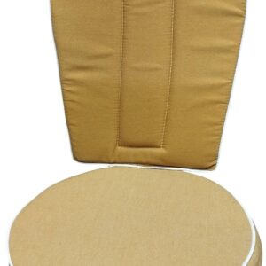 Μαξιλάρια Φερ Φορζέ Χρώμα Gardener Mustard - Σχήμα Στρογγυλό Σετ μαζί με Πλάτη