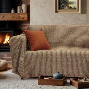 Ριχτάρια Σενίλ Σετ 3Τεμ Lino Home - Velora Κεραμιδί