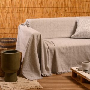 Ριχτάρια Βαμβακερά Melinen Home - OPHELIA LIGHT GREY - Σετ 3ΤΜΧ